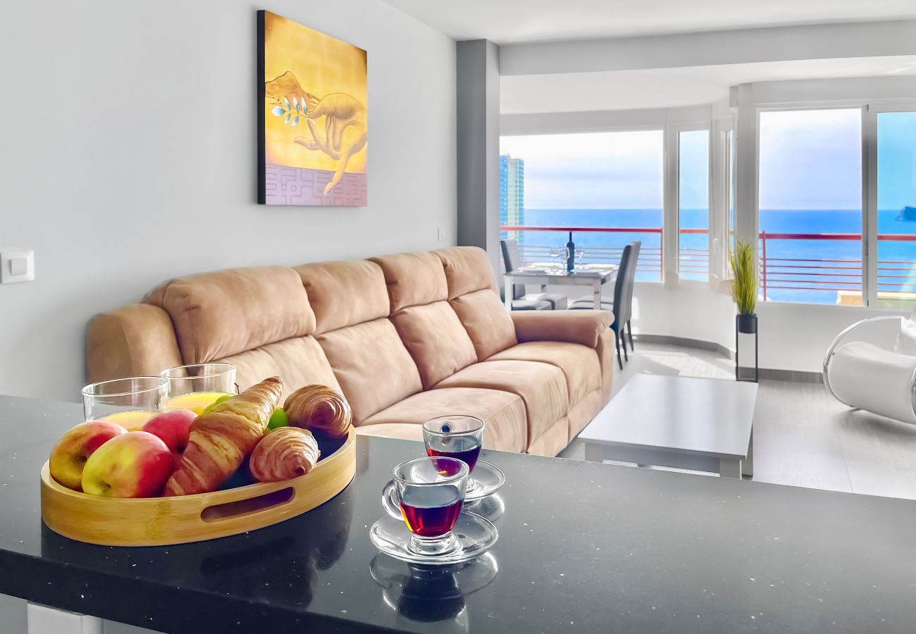 Apartment in Benidorm - Sky 21-floor Frontline Levante Coblanca Apartment (N156)